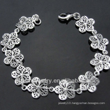 Wholesale Jewelry Cute Flower Sterling Silver Bracelet for Lady BSS-033